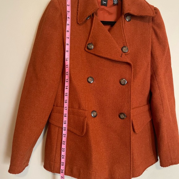 Be Double-Breasted Rust Coat - Picture 10 of 11